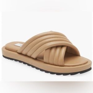Reiss Blair leather slide sandals size 5